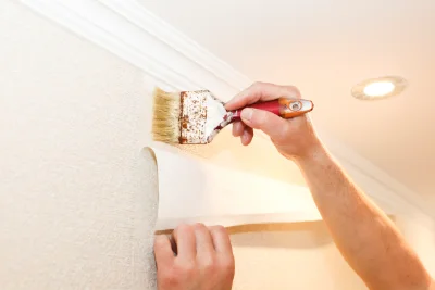 Pose de papier peint au Baizil — revêtements muraux et toiles de verre